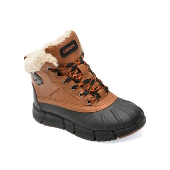 Ghete GEOX maro, J269XE, din piele ecologica