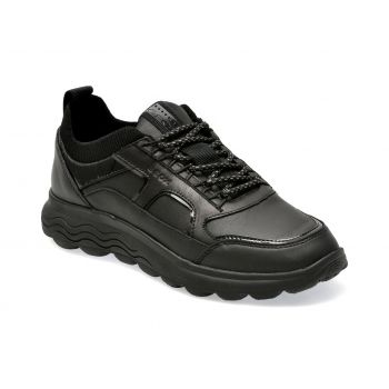 Pantofi GEOX negri, D26NUC, din piele naturala