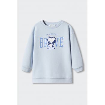 Bluza sport cu broderie Snoopy Brave