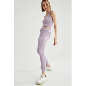 Pantaloni jogger cu snur in talie