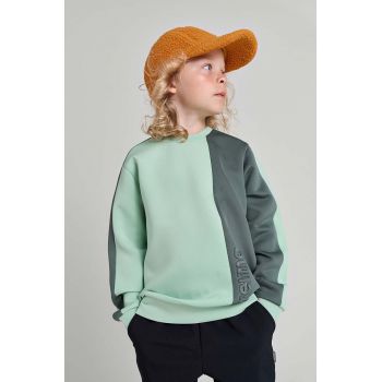 Reima bluza copii Letkein culoarea verde, modelator de firma original