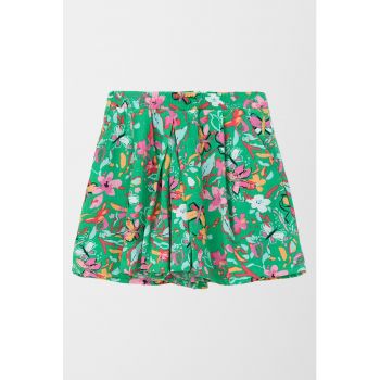 Pantaloni scurti cu imprimeu tropical
