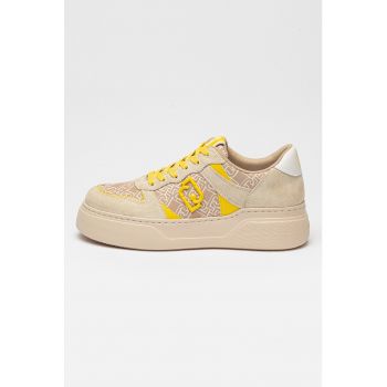 Pantofi sport cu model si garnituri de piele intoarsa Tami
