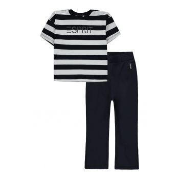 Set de tricou cu dungi si colanti