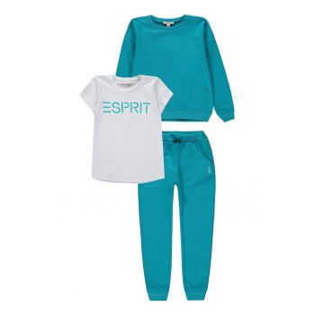Set de tricou de bumbac - pantaloni sport si bluza sport - 3 piese