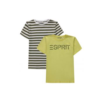 Set de tricouri cu imprimeu logo - 2 piese