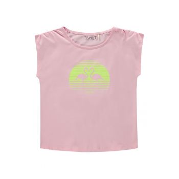 Tricou cu imprimeu contrastant