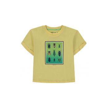 Tricou de bumbac cu imprimeu grafic