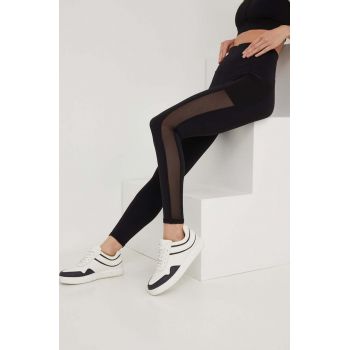 Answear Lab colanti culoarea negru, cu imprimeu
