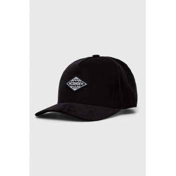 DC șapcă de baseball din bumbac culoarea negru, cu imprimeu ieftina