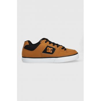 DC sneakers culoarea maro