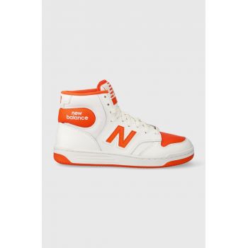 New Balance sneakers BB480SCA culoarea alb la reducere