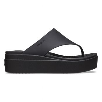 Slapi Crocs Brooklyn Flip Negru - Black