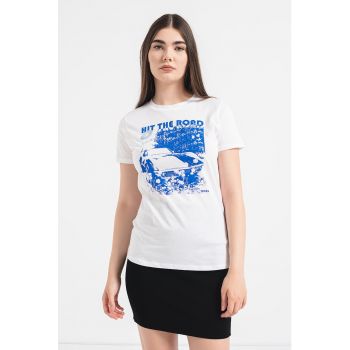 Tricou slim fit cu imprimeu Elogo