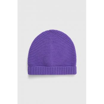 United Colors of Benetton șapcă de lână pentru copii culoarea violet, de lana, din tesatura neteda ieftina