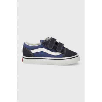 Vans tenisi copii TD Old Skool V culoarea albastru marin de firma originali