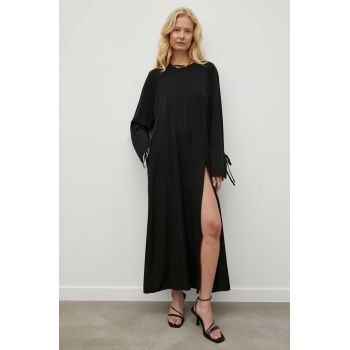 Gestuz rochie culoarea negru, maxi, oversize