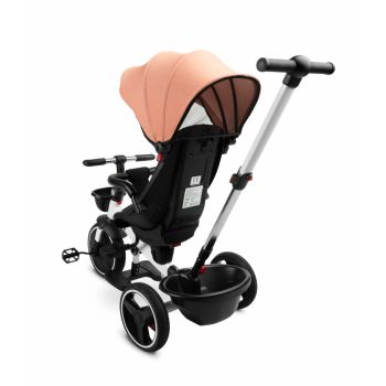 Tricicleta cu maner parental si scaun reversibil Toyz Dash roz ieftina