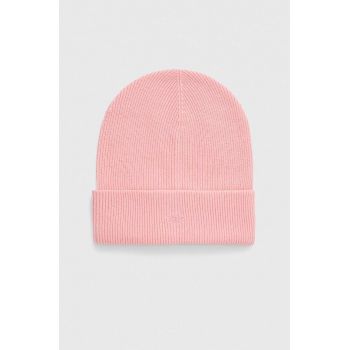 United Colors of Benetton șapcă de lână pentru copii culoarea roz, din tesatura neteda ieftina