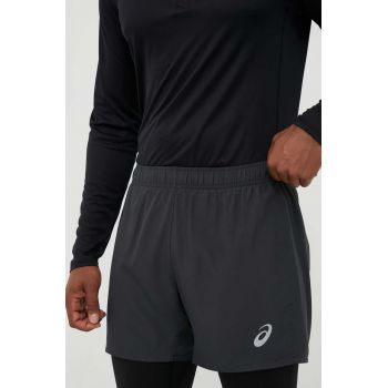 Asics pantaloni scurți de alergare Core culoarea negru ieftini