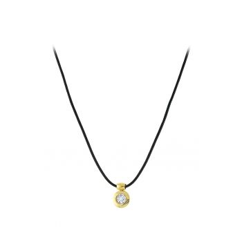 Pandantiv placat cu aur de 14K cu cristal