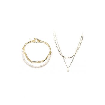 Set de bijuterii placat cu aur - 2 piese