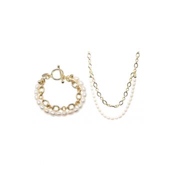 Set de bijuterii placat cu aur - 2 piese