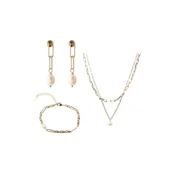 Set de bijuterii placat cu aur - 3 piese