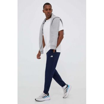 adidas Performance pantaloni de antrenament Club Teamwear culoarea albastru marin, neted ieftini