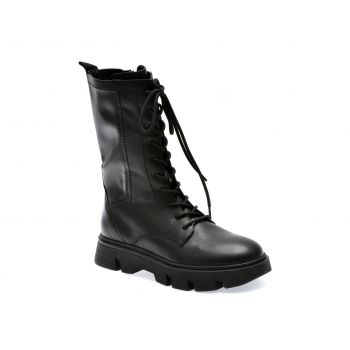 Ghete GEOX negre, D26UAH, din piele naturala