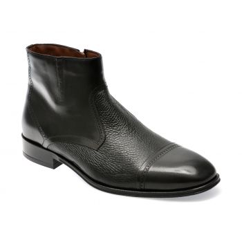 Ghete LE COLONEL negre, 48487, din piele naturala