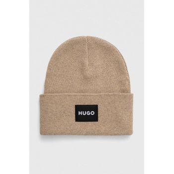 HUGO caciula culoarea maro