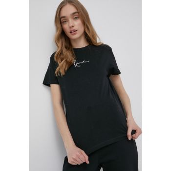 Karl Kani tricou din bumbac culoarea negru