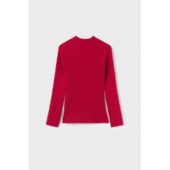Mayoral pulover copii culoarea rosu, light ieftin