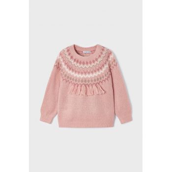 Mayoral pulover copii culoarea roz, călduros