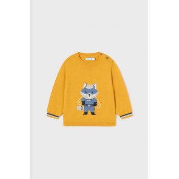 Mayoral pulover pentru copii din amestec de lana culoarea galben