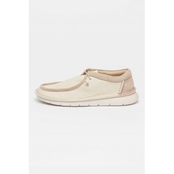 Pantofi boat cu insertii de piele intoarsa Colehill Easy