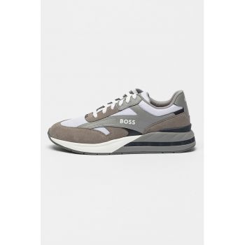 Pantofi sport cu insertii de piele intoarsa Kurt Runn