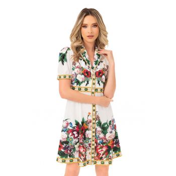 Rochie mini cu model floral