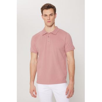 Tricou polo slim fit de bumbac