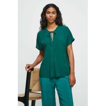 Medicine bluza femei, culoarea verde, modelator