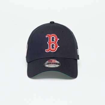 New Era Boston Red Sox Team Side Patch 9Forty Adjustable Cap Navy/ Scarlet