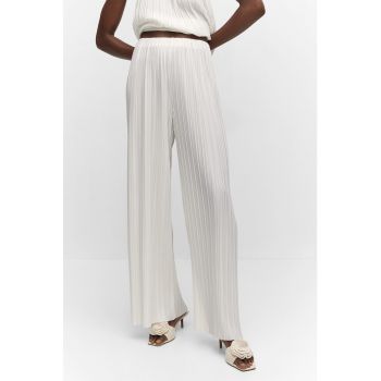 Pantaloni plisati cu croiala ampla Parma