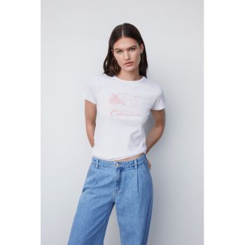 Tricou cu imprimeu Cabana
