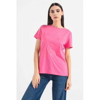 Tricou de bumbac cu logo pentru fitness