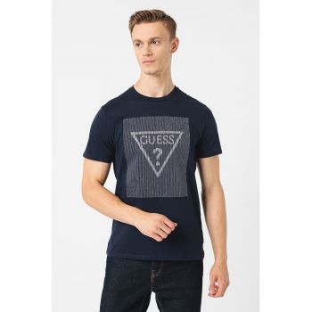 Tricou slim fit cu imprimeu logo