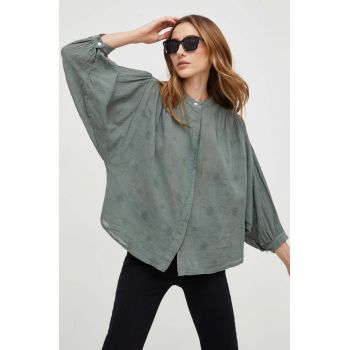Answear Lab camasa de in culoarea verde, relaxed