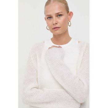 Max Mara Leisure pulover de lana femei, culoarea bej, light