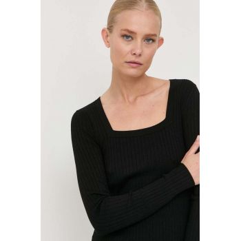 Max Mara Leisure pulover femei, culoarea negru, light de firma original