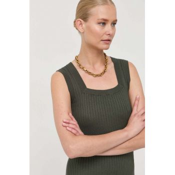 Max Mara Leisure top femei, culoarea verde